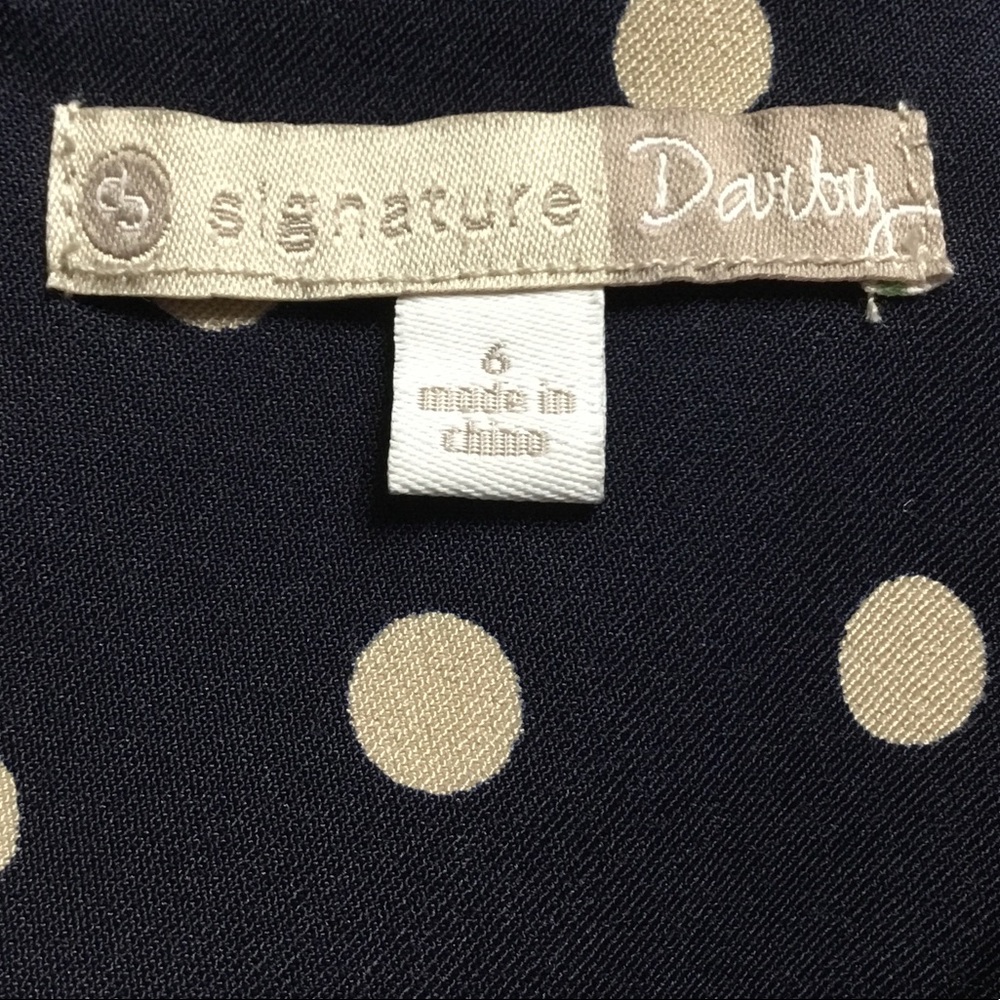 Signature Darby Polka Dot Dress and belt Size: 6 - Picture 5 of 6